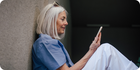 Modern person checking email dead man's switch for digital legacy planning and end of life communication